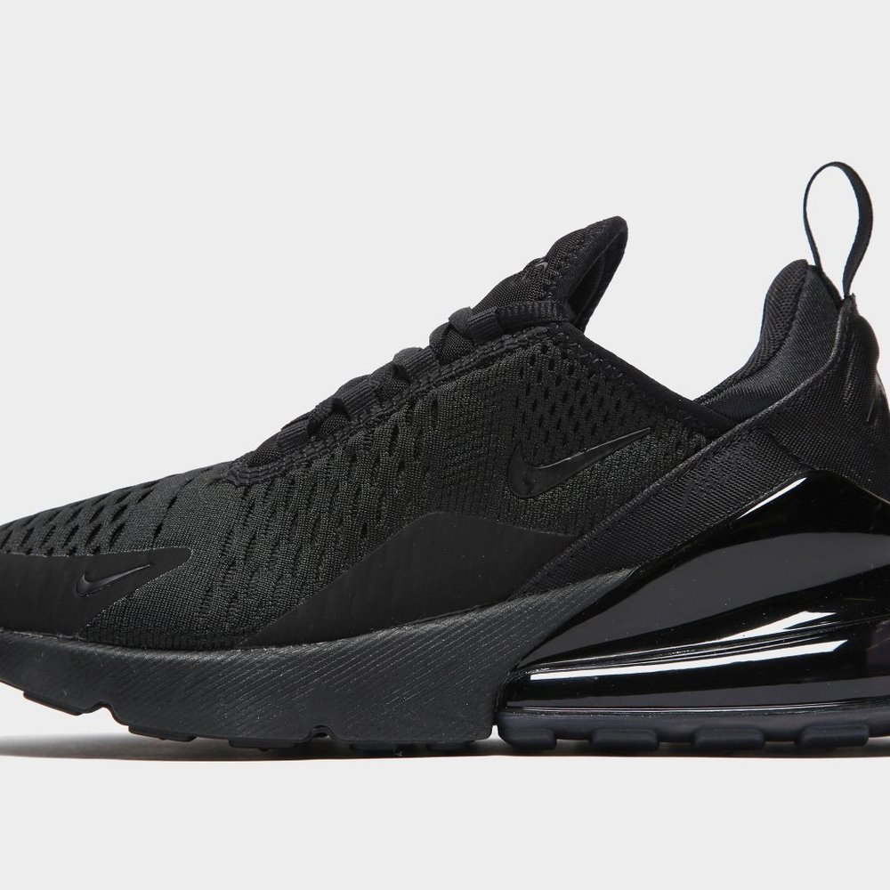 Nike Air Max 270 Triple Black Women`s Shoes Size 7